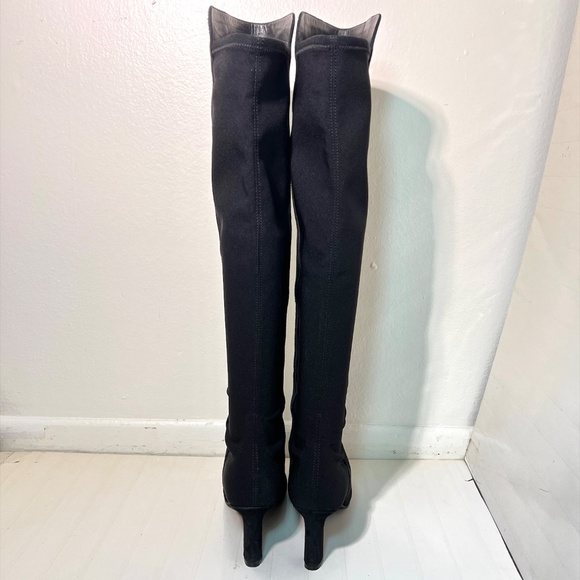 Stuart Weitzman 5050 Suede Pointy Toe Heel Boots - Picture 5 of 12